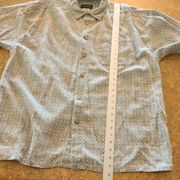 MAXX FM 90s Vintage Men's Size XL Shirt Camp Abstract Made USA Cotton Button Up - Picture 4 of 8